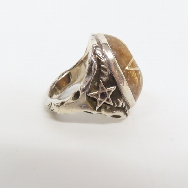 実際に弊社で買取させて頂いた【ギャラ付・カスタム】ALEX STEETER/アレックスストリーター 2012年限定 エンジェルハートリング アメジスト スター/15号の画像 3枚目