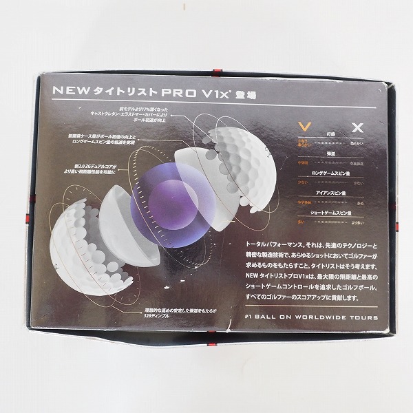 実際に弊社で買取させて頂いた【未使用】Titleist/タイトリスト PRO V1x ゴルフボール ホワイト 1ダースの画像 4枚目
