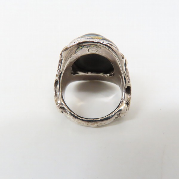 実際に弊社で買取させて頂いたALEX STEETER/アレックスストリーター Angel Heart Ring/エンジェルハートリング 東京ブラック/18号の画像 3枚目