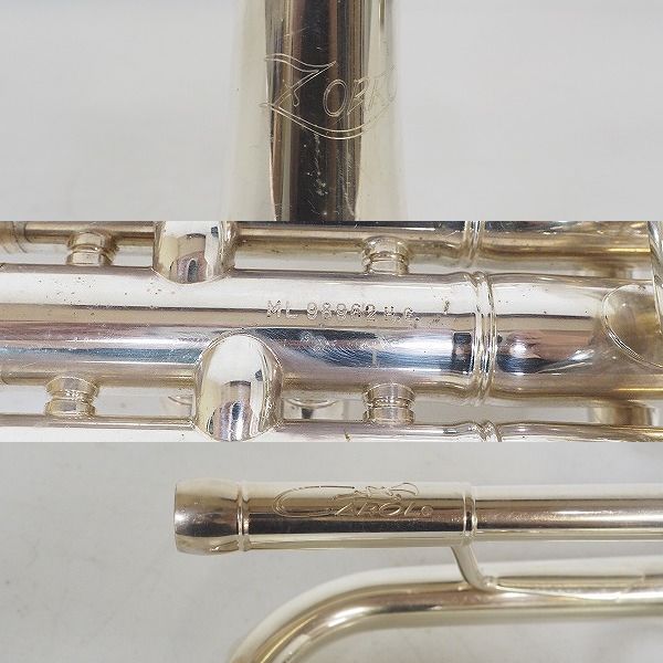 実際に弊社で買取させて頂いた★Carol/キャロル  ZORRO/ゾロ ML トランペット チューニング管2種付属 シルバー ハードケース付の画像 4枚目