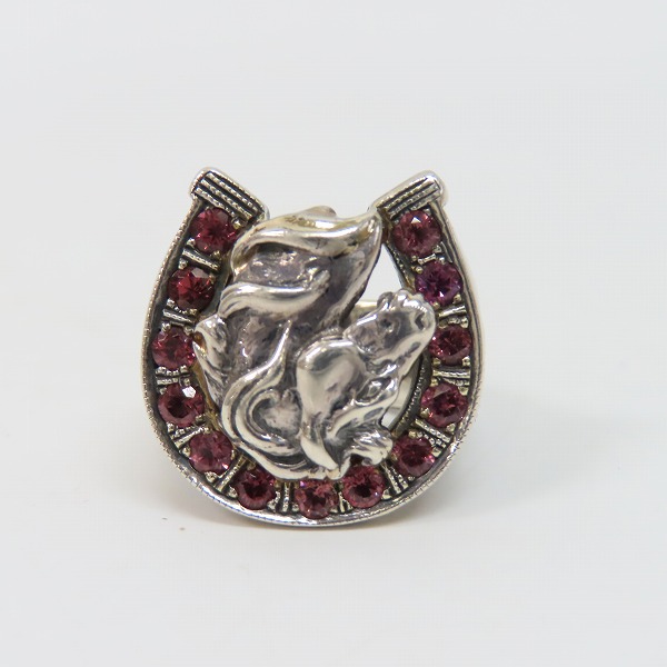 実際に弊社で買取させて頂いた【ギャラ付き】MARK MAHONEY×BILL WALL LEATHER/マークマホーニー×ビルウォールレザー カスタム ホースシューリング 16.5号の画像 1枚目