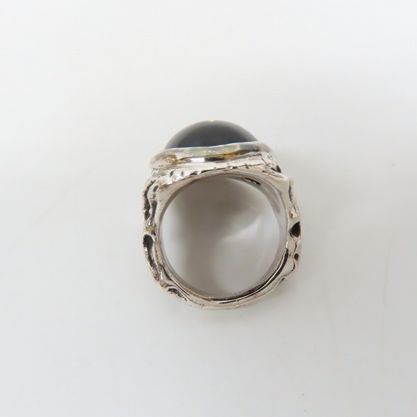 実際に弊社で買取させて頂いたALEX STEETER/アレックスストリーター Angel Heart Ring/エンジェルハートリング 東京ブラック/18号の画像 5枚目