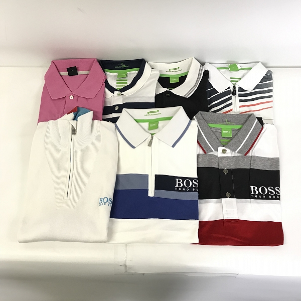 実際に弊社で買取させて頂いた【おまとめ品】HUGO BOSS/ヒューゴボス ポロシャツ/ハーフジップシャツ 