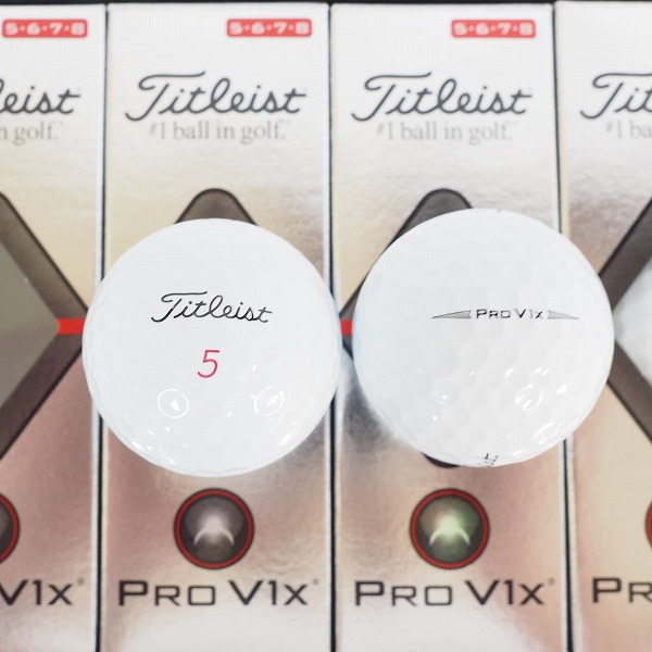 実際に弊社で買取させて頂いた【未使用】Titleist/タイトリスト PRO V1x ゴルフボール ホワイト 1ダースの画像 1枚目