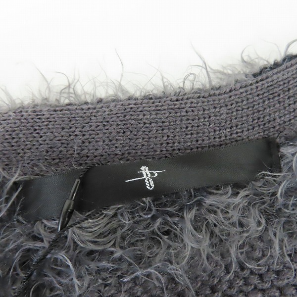 実際に弊社で買取させて頂いた【未使用】NO ID./ノーアイディー シャギーMIX ボーダー Vネック ニット/セーター 827010-120K/1の画像 2枚目