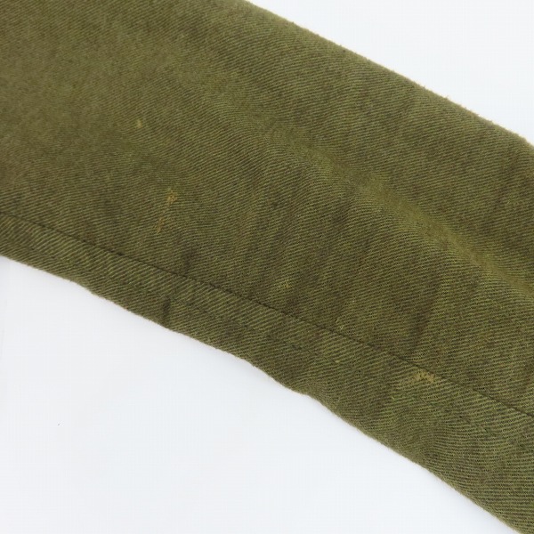 実際に弊社で買取させて頂いたTHE CRIMIE/クライミー コットン 長袖シャツ カーキ/L　の画像 7枚目