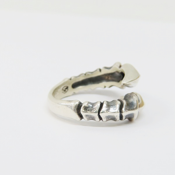 実際に弊社で買取させて頂いたBloody Mary/ブラッディマリー ダブルタローンリング ルビーアイ/15号の画像 4枚目