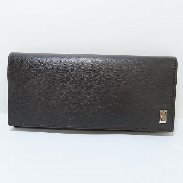 実際に弊社で買取させて頂いたdunhill/ダンヒル レザー ロングウォレット/長財布 ブラック