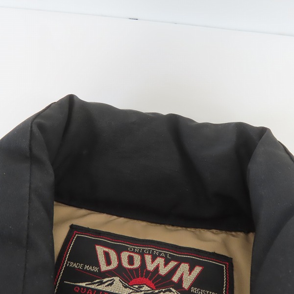 実際に弊社で買取させて頂いたSUGAR CANE/シュガーケーン レザー 切替 ダウンベスト/Sの画像 5枚目