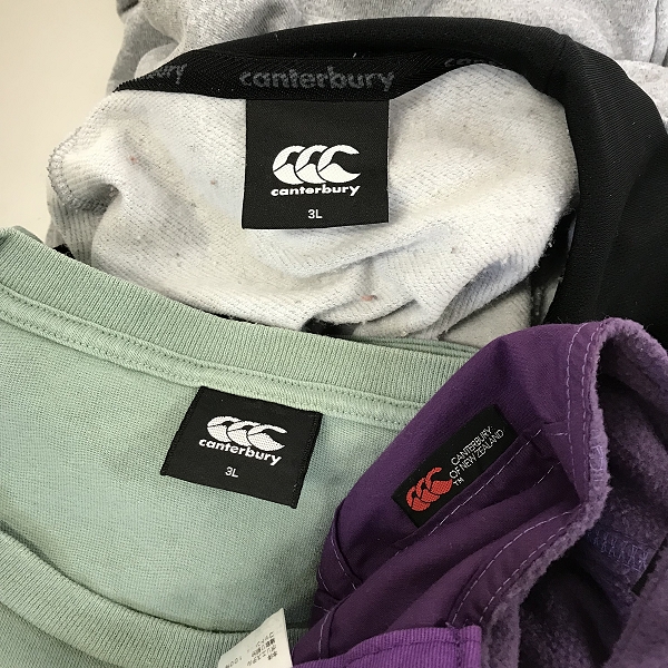 実際に弊社で買取させて頂いた【おまとめ品/未使用品含む】CANTERBURY/カンタベリー ジップアップパーカー/Tシャツ/キャップ 等の画像 1枚目
