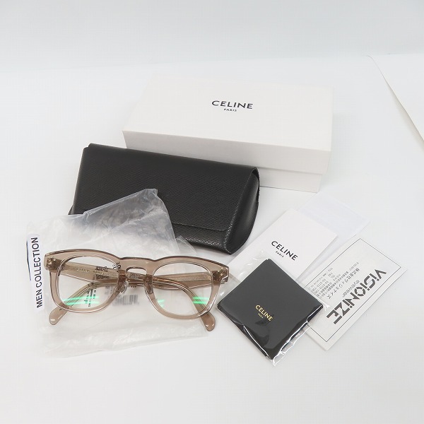 実際に弊社で買取させて頂いたCELINE/セリーヌ クリア メガネフレーム/アイウェア CL50049I 059の画像 9枚目