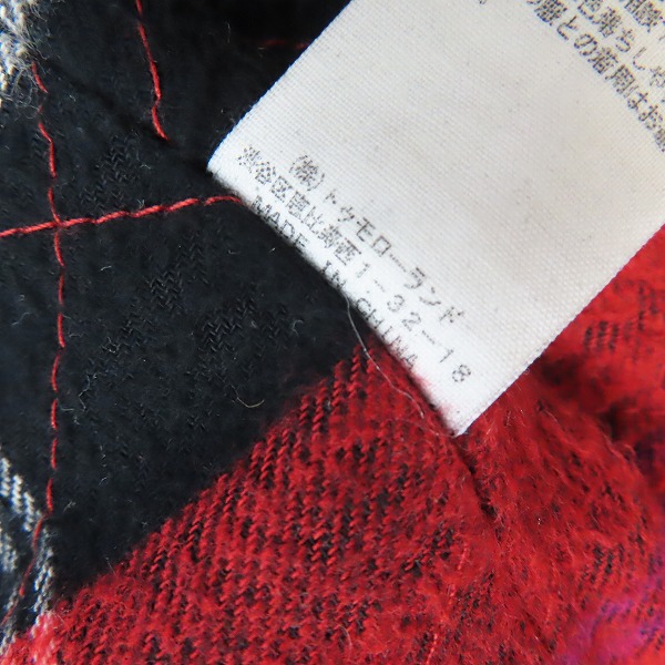 実際に弊社で買取させて頂いたBLUE WORK/ブルーワーク TOMORROWLAND/トゥモローランド ダブルライダース ジャケット ブラック/Lの画像 4枚目