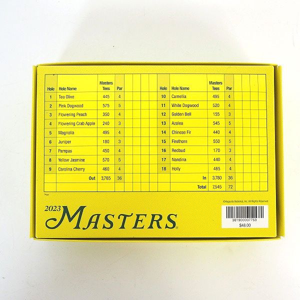 実際に弊社で買取させて頂いた【未使用/オウンネーム】Titleist/タイトリスト VELOCITY/ベロシティ 2023 MASTERS ゴルフボール ホワイト 1ダース の画像 4枚目