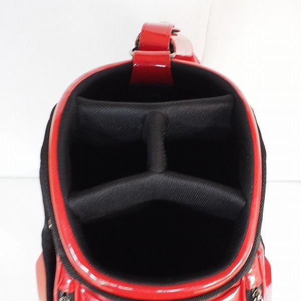 実際に弊社で買取させて頂いたTitleist/タイトリスト CB910 RD ゴルフ 9.5型 4分割キャディバッグ レッドの画像 3枚目