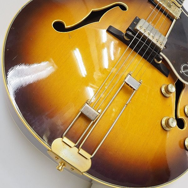 実際に弊社で買取させて頂いた★Epiphone/エピフォン EMPEROR-J フルアコ エレキギター オレンジラベル 日本製 ギグケース付の画像 6枚目