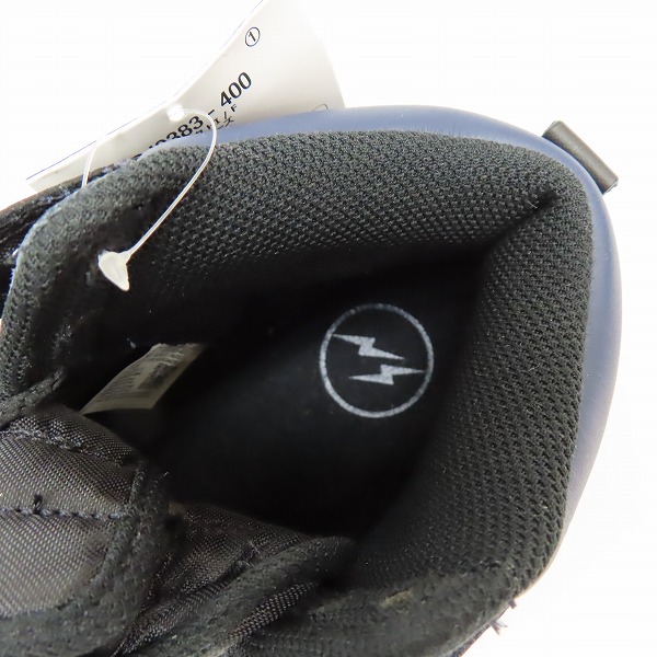 実際に弊社で買取させて頂いた【未使用】NIKE×FRAGMENT DESIGN/ナイキ×フラグメントデザイン DUNK HI/F ダンクハイ ミッドナイトネイビー DJ0383-400/25.5の画像 4枚目