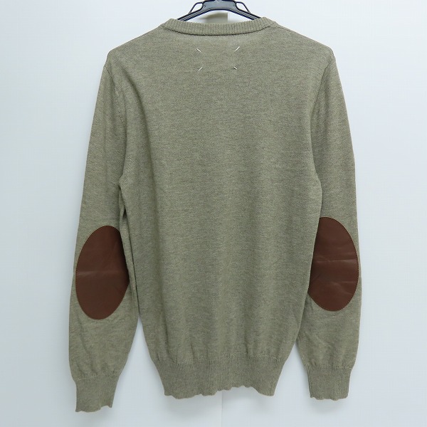 実際に弊社で買取させて頂いたMartin Margiela 14/マルタンマルジェラ 16SS エルボーパッチクルーネックニット S50HA0632/Mの画像 1枚目