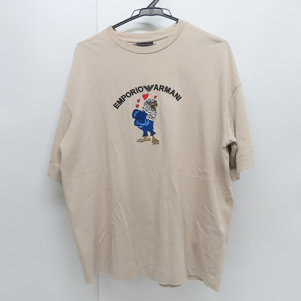 実際に弊社で買取させて頂いたEMPORIO ARMANI/エンポリオアルマーニ イーグルロゴ 刺繍 Tシャツ/半袖/M