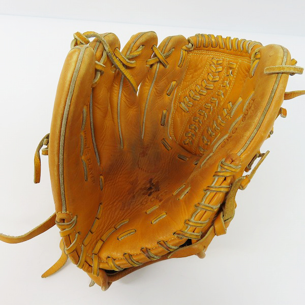 実際に弊社で買取させて頂いたHi-Gold/ハイゴールド 己極 軟式/左投げ/投手用 グラブ/グローブ OKG-6021の画像 2枚目