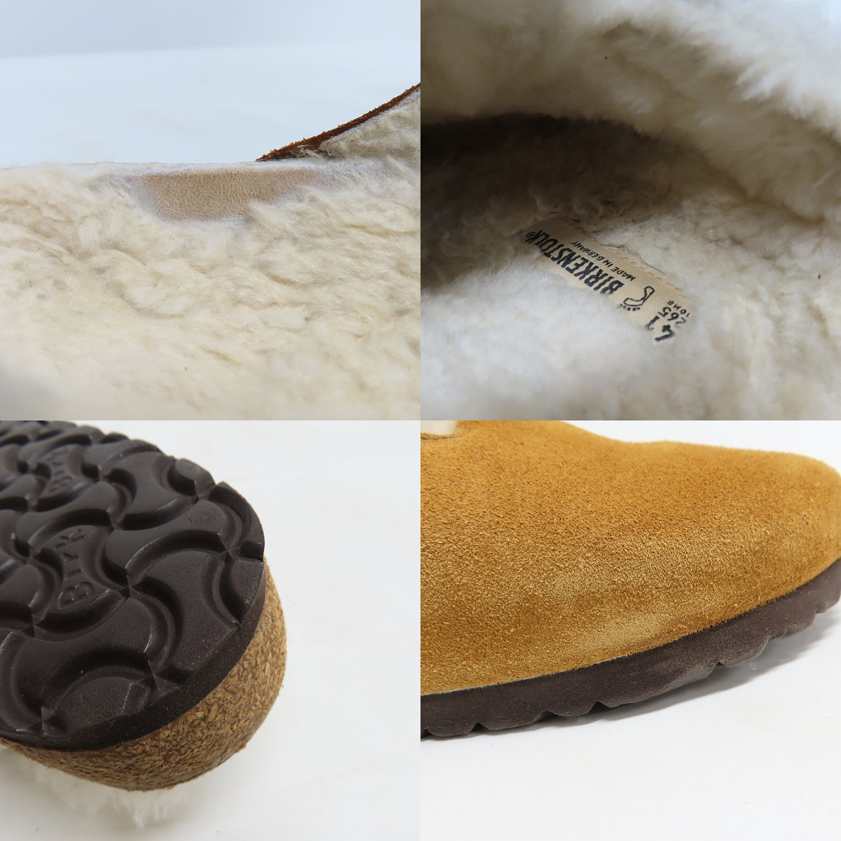 実際に弊社で買取させて頂いたBIRKENSTOCK/ビルケンシュトック BOSTON FUR ボストン ファー サンダル 1001140 26.5の画像 6枚目