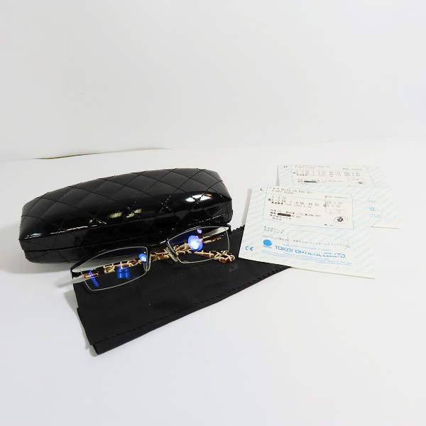 実際に弊社で買取させて頂いたless thanhuman/レスザンヒューマン Suisei スイセイ メガネフレーム アイウェア ブラック×ブラウン系の画像 9枚目