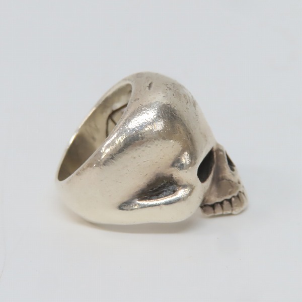 実際に弊社で買取させて頂いたCRAZY PIG/クレイジーピッグ ラージエビルスカルリング/16.5号 の画像 4枚目