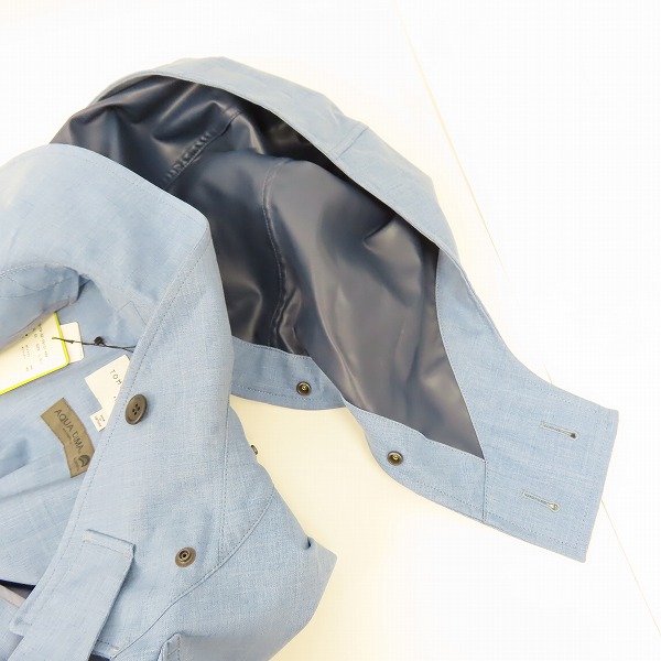 実際に弊社で買取させて頂いた【未使用】TOMORROW LAND/トゥモローランド AQUA DIMA フーデッド ステンカラーコート 63-09-92-09101/Lの画像 7枚目