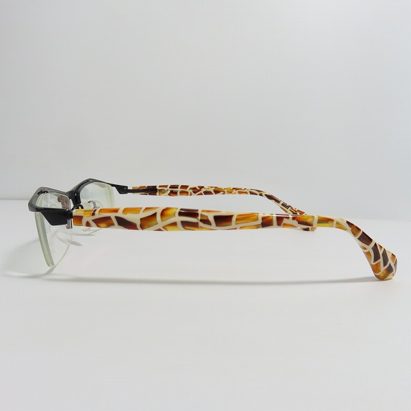 実際に弊社で買取させて頂いたless thanhuman/レスザンヒューマン Suisei スイセイ メガネフレーム アイウェア ブラック×ブラウン系の画像 2枚目