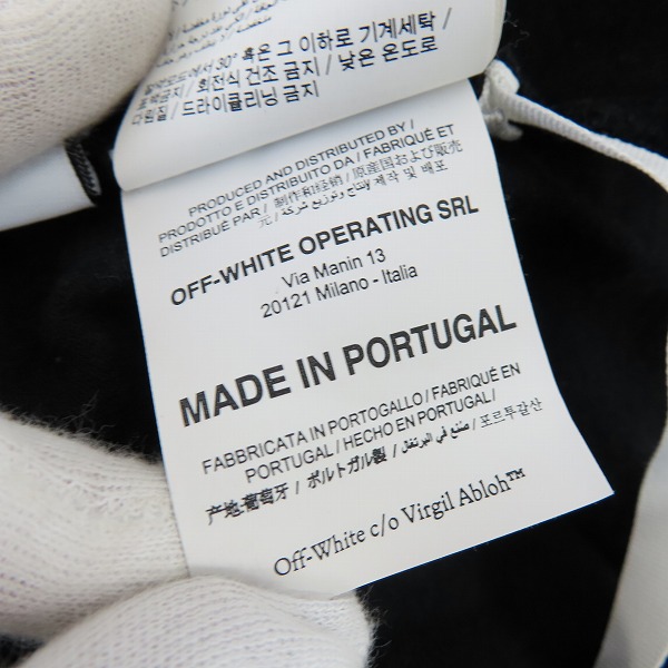 実際に弊社で買取させて頂いたOFF-WHITE/オフホワイト MARKER S/S OVER TEE/マーカー Tシャツ OMAA038R21JER002 /Sの画像 4枚目