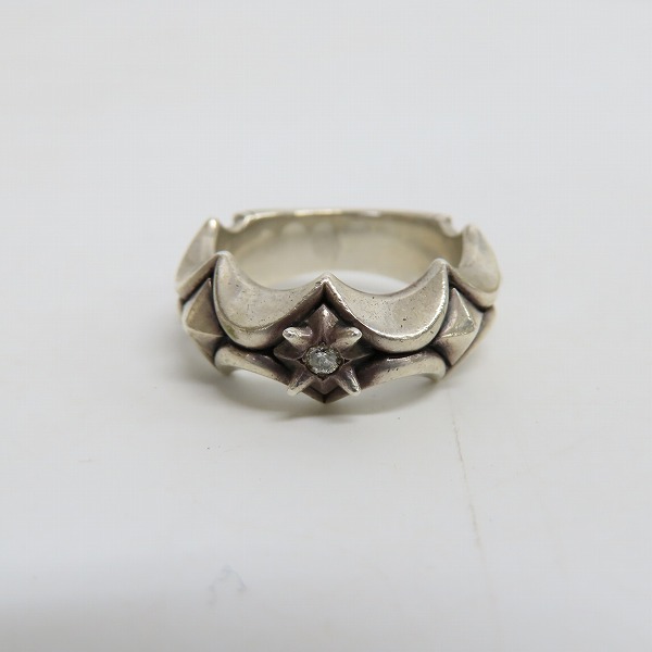 実際に弊社で買取させて頂いたBloody Mary/ブラッディマリー カラペスリング 1ダイヤ 18号の画像 1枚目