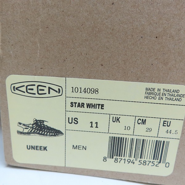 実際に弊社で買取させて頂いたKEEN/キーン UNEEK/ユニーク/スポーツサンダル 1014098/29の画像 8枚目