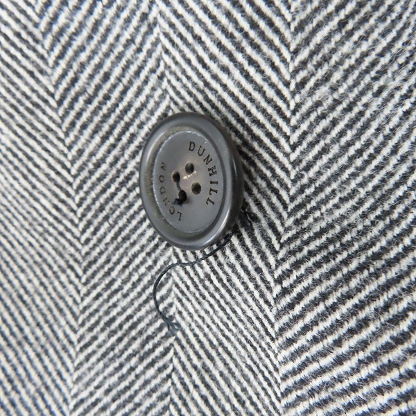 実際に弊社で買取させて頂いた【JPタグ】DUNHILL/ダンヒル ツイード調 ウールチェスターコート/50の画像 5枚目