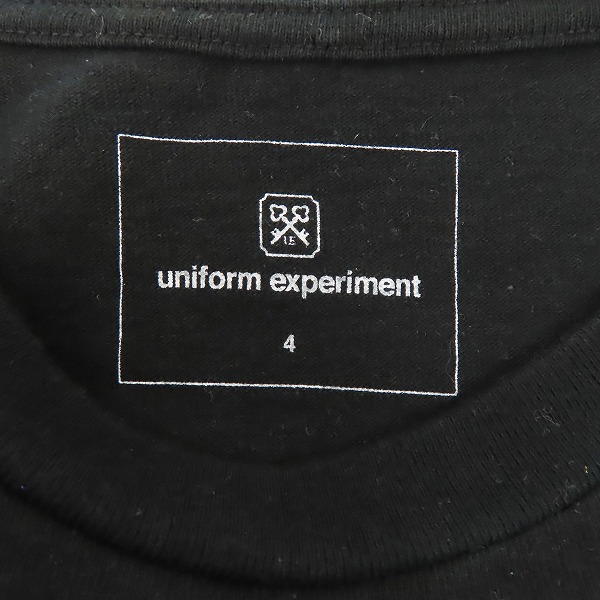 実際に弊社で買取させて頂いたUNIFORM EXPERIMENT/ユニフォームエクスペリメント STAR APPLIQUE TEE/スターアップリケ Tシャツ/半袖 UE-170068/4の画像 2枚目
