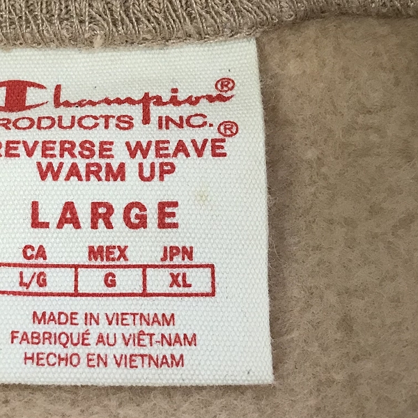 実際に弊社で買取させて頂いたChampion/チャンピオン REVERSE WEAVE クルーネック スウェット 212572/XLの画像 4枚目