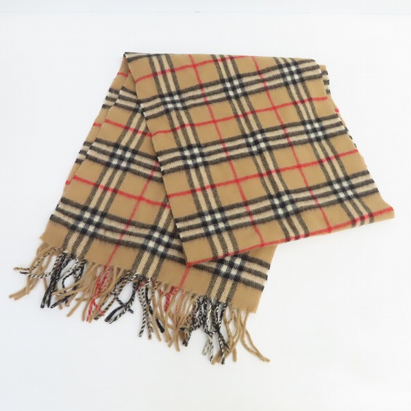 実際に弊社で買取させて頂いたBurberrys/バーバリーズ チェック柄 ウールマフラー