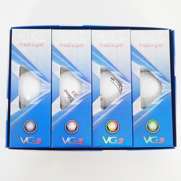 実際に弊社で買取させて頂いた【未使用】Titleist/タイトリスト VG3 ゴルフボール レインボーパール 1ダース