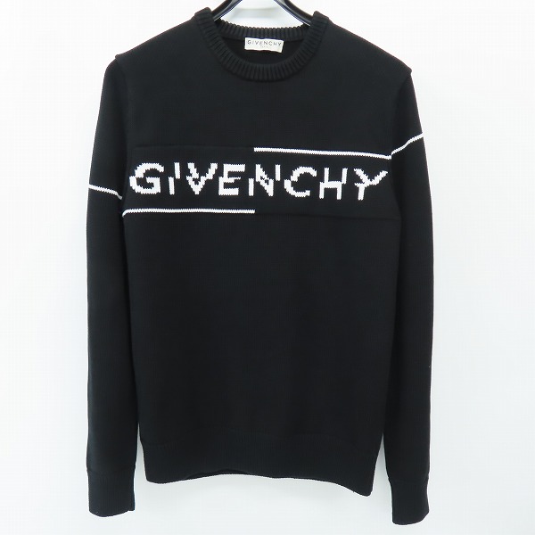 実際に弊社で買取させて頂いた【JPタグ】GIVENCHY/ジバンシィ 19AW スプリットロゴデザイン ニットセーター BM90B4401M/M