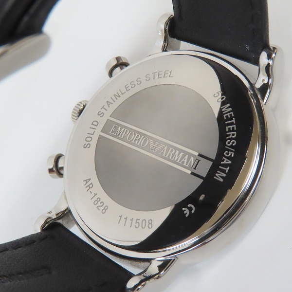 実際に弊社で買取させて頂いたEMPORIO ARMANI/エンポリオアルマーニ  Luigi/ルイージ クロノグラフ/デイト クォーツ/腕時計/ウォッチ AR-1828の画像 3枚目