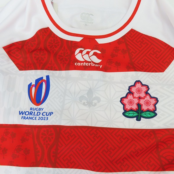 実際に弊社で買取させて頂いた【未使用】CANTERBURY/カンタベリー ラグビー ジャパン RWC2023/日本代表 レプリカジャージ ホーム RG33980WC/XLの画像 5枚目