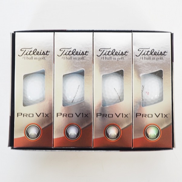 実際に弊社で買取させて頂いた【未使用】Titleist/タイトリスト PRO V1x ゴルフボール ホワイト 1ダース