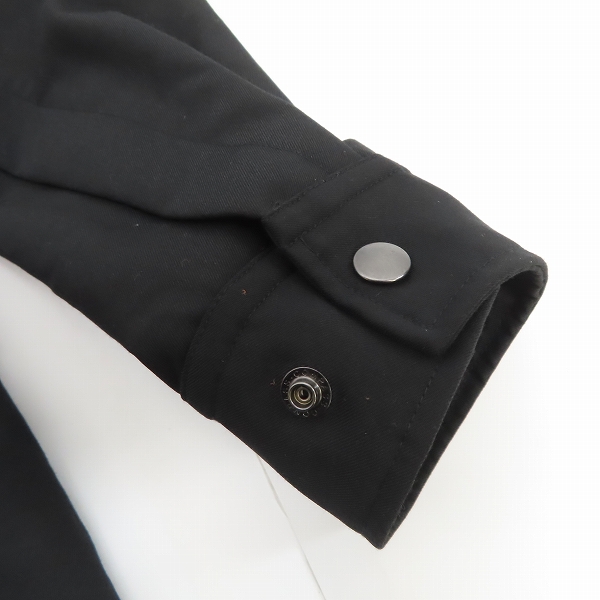 実際に弊社で買取させて頂いたHARE/ハレ レーヨン混 シャツジャケット ブラック/Sの画像 4枚目