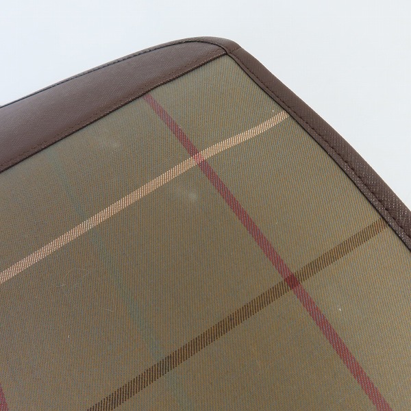 実際に弊社で買取させて頂いたBurberrys/バーバリーズ チェック柄 キャンバス トートバッグの画像 6枚目