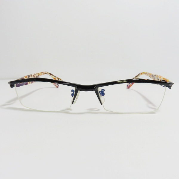 実際に弊社で買取させて頂いたless thanhuman/レスザンヒューマン Suisei スイセイ メガネフレーム アイウェア ブラック×ブラウン系の画像 1枚目