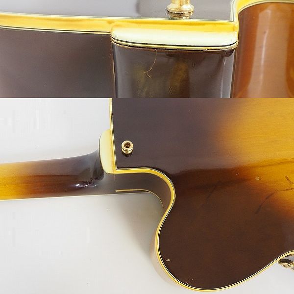 実際に弊社で買取させて頂いた★Epiphone/エピフォン EMPEROR-J フルアコ エレキギター オレンジラベル 日本製 ギグケース付の画像 8枚目