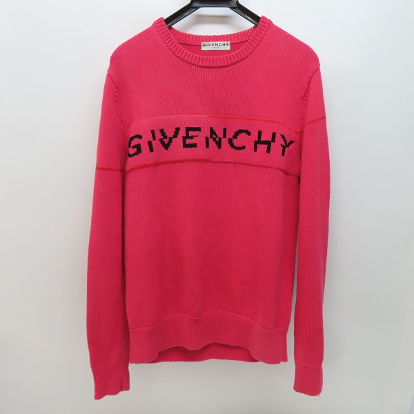 実際に弊社で買取させて頂いた【JPタグ】GIVENCHY/ジバンシィ 19AW スプリットロゴデザイン ニットセーター BM90B4401M/M