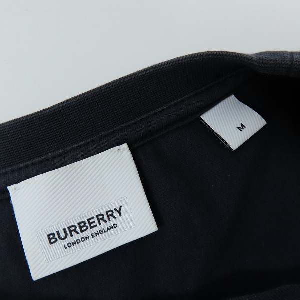 実際に弊社で買取させて頂いたBURBERRY/バーバリー MONOGRAM MOTIVE T-SHIRT モノグラムロゴ刺繍半袖Tシャツ 8014022/Mの画像 2枚目