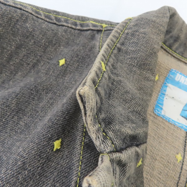 実際に弊社で買取させて頂いたUNDERCOVER/アンダーカバー ダイヤドット柄 デニムジャケット J220/Mの画像 6枚目