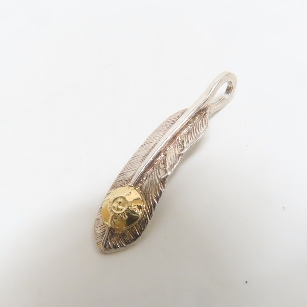 実際に弊社で買取させて頂いたFIRST ARROWS/ファーストアローズ K18付 フェザー ペンダント Size：S