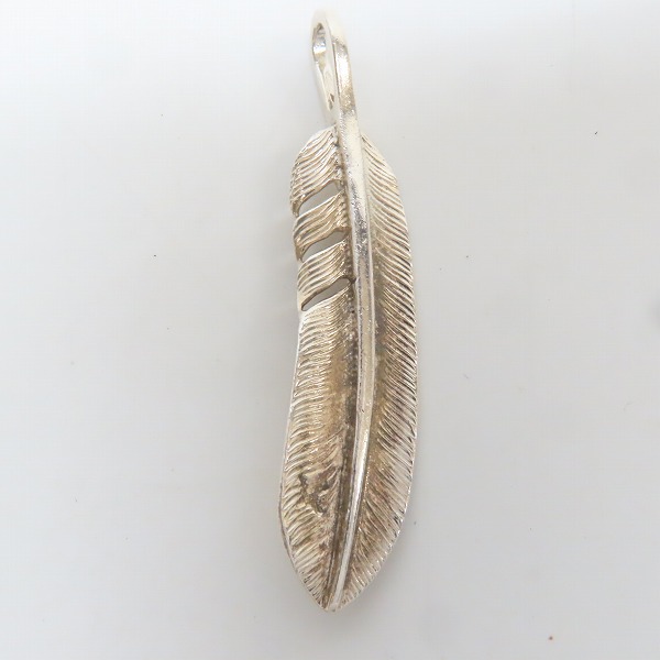実際に弊社で買取させて頂いたFIRST ARROW'S/ファーストアローズ K18付フェザー フェザー ペンダント Size：M P-520Rの画像 2枚目