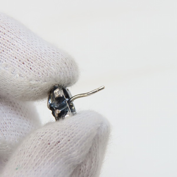 実際に弊社で買取させて頂いたCRAZY PIG/クレイジーピッグ スカル＆クロスボーンスタッドピアスの画像 6枚目